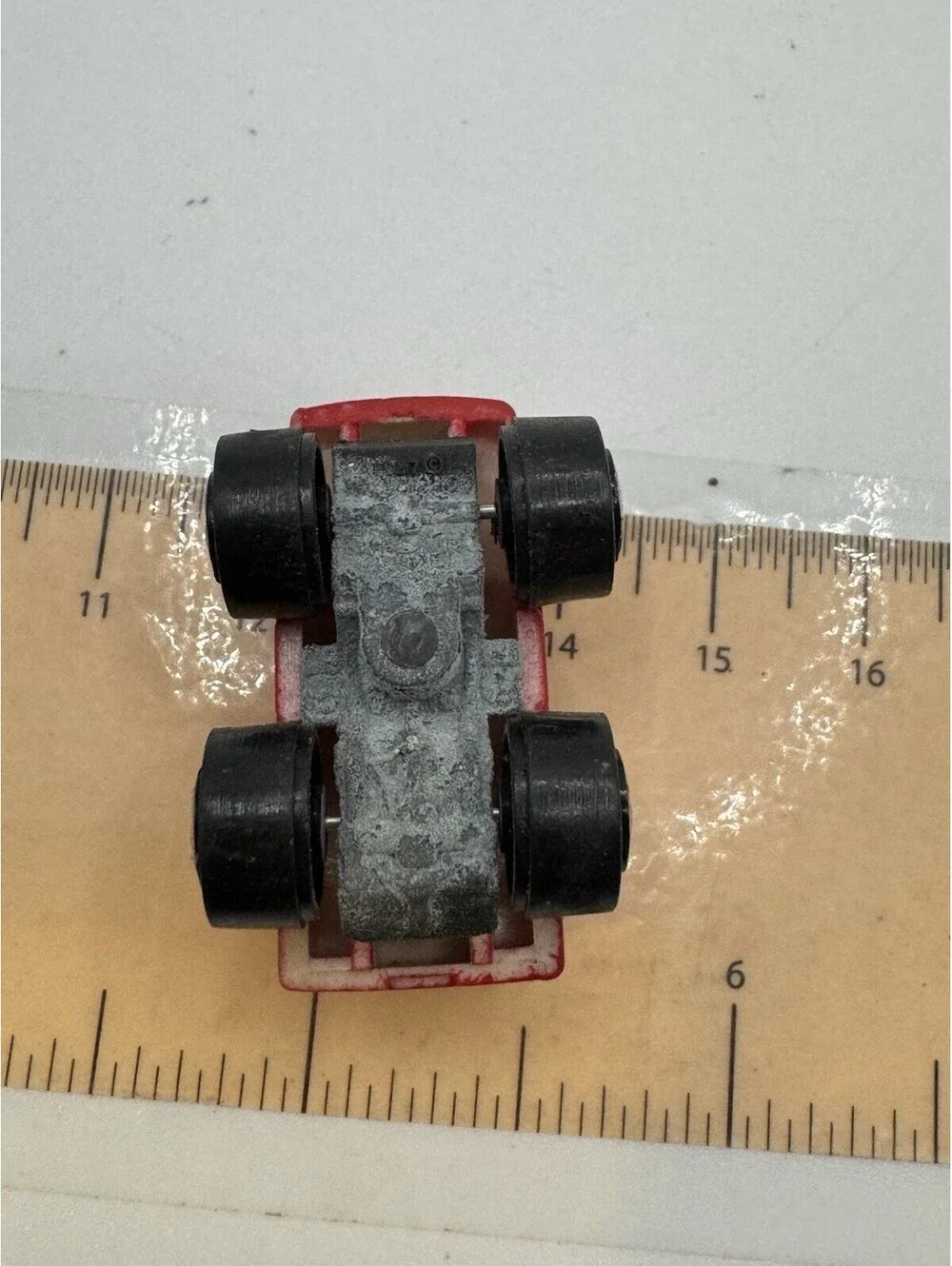 Red Car Micro Mini Monster Wheels Machines Road Champs 1987